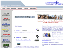 Tablet Screenshot of capacitorsplus.com